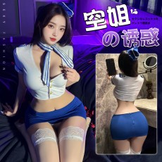 【天猫】网红风曼烟水手空姐制服套装1612